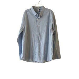 Artifact Mens Slim Fit Stretch Dress Shirt XXL Light Blue NWOT Preppy Formal